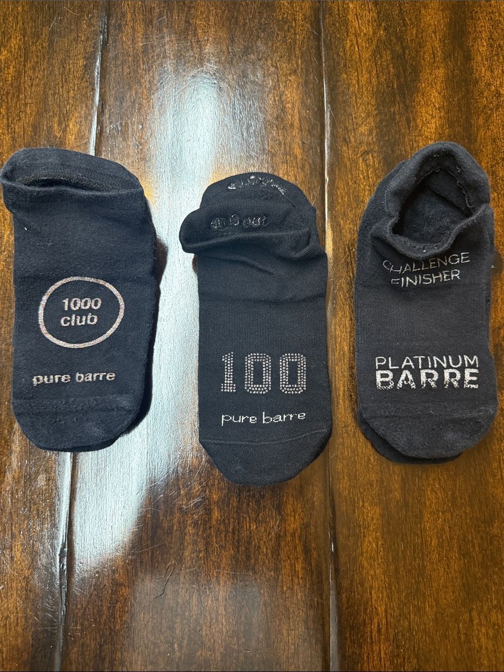 Pure Barre Black Low-Cut Grip Socks Trio